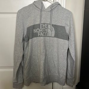 Gray north face sweatshirt